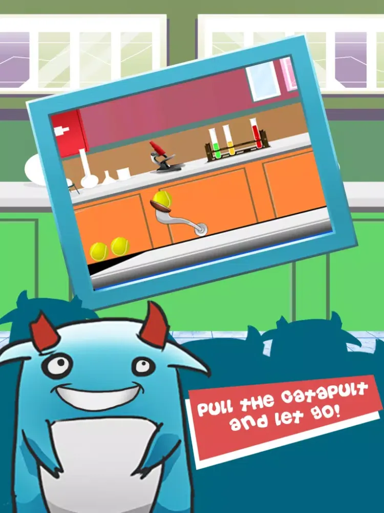 Capturas de tela do Knockdown the Tiny Minion Monsters: Make Them Fall From High iPad 