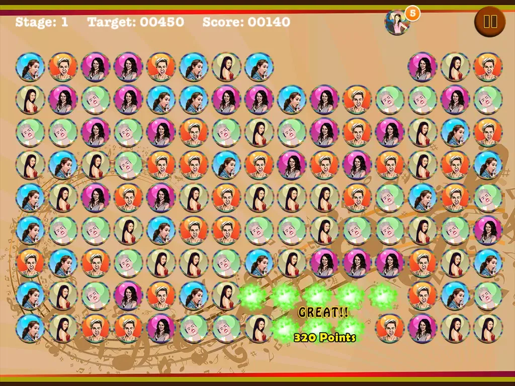 Pop Cyrus Bubble Ball Blaster iPad  স্ক্রিনশট