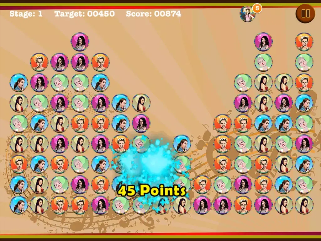 Pop Cyrus Bubble Ball Blaster iPad  স্ক্রিনশট