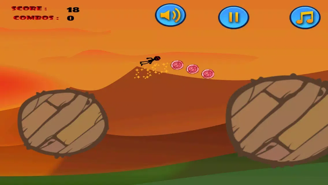 Скриншоты Stickman Kung Fu Ninja Stunt: Jump n Fly Seige