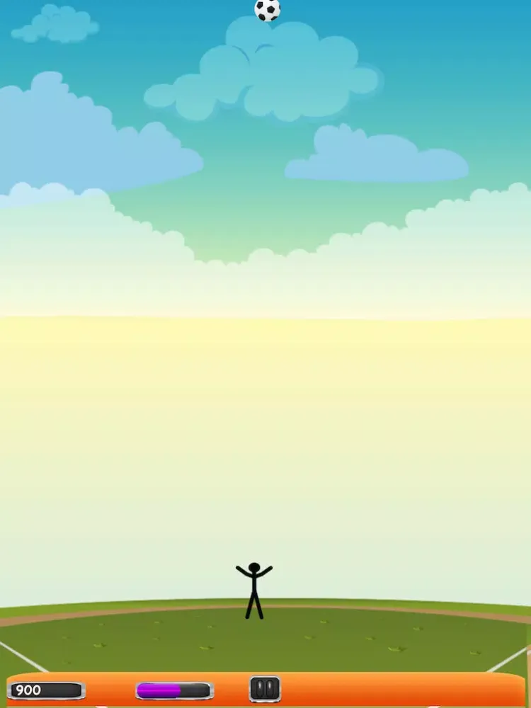 Ảnh chụp màn hình của A Stickman Run - Escape the Falling Soccer Balls iPad 