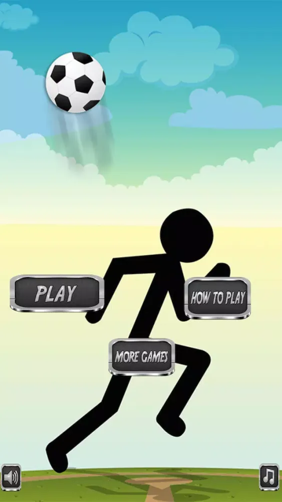 Ảnh chụp màn hình của A Stickman Run - Escape the Falling Soccer Balls
