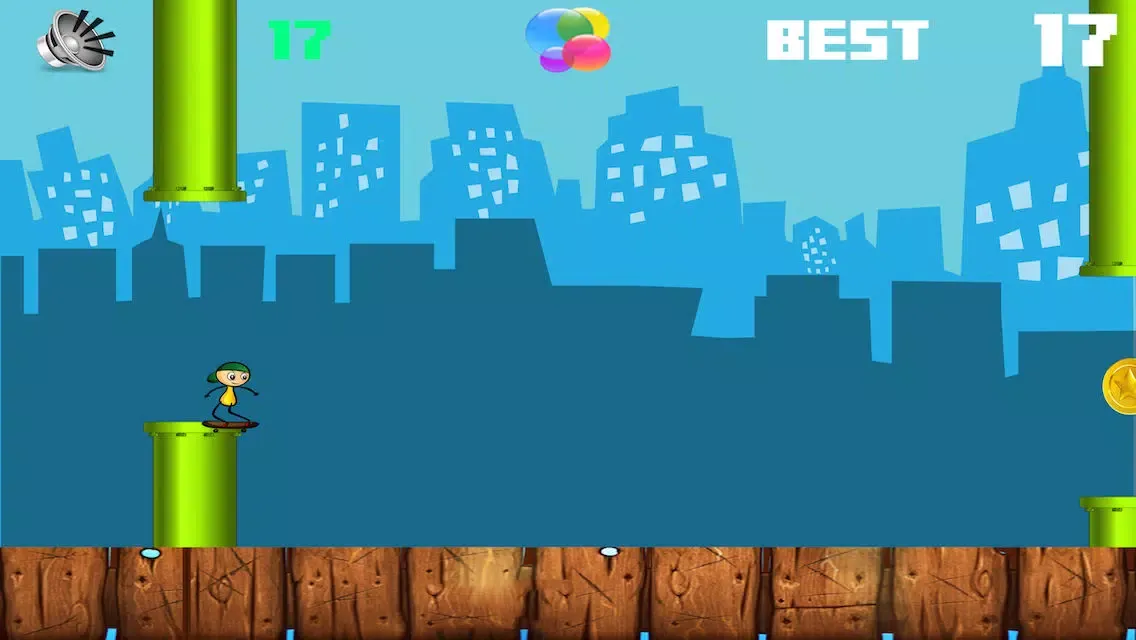 تصاویر Touch Stickman Skateboard Jump: Pure Skater Skills