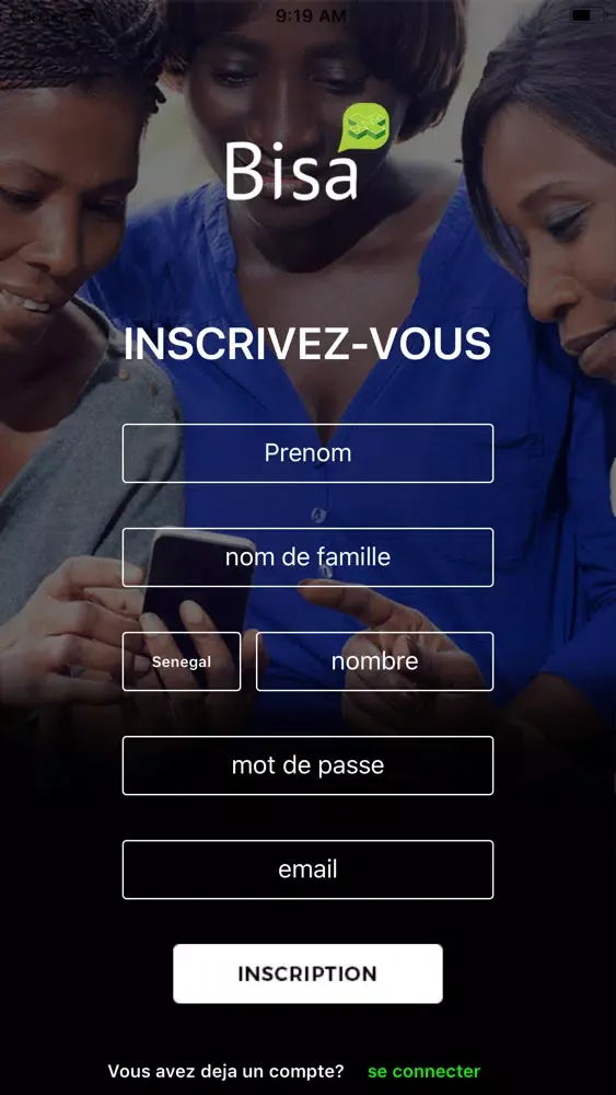 Capturas de tela do Bisa Français