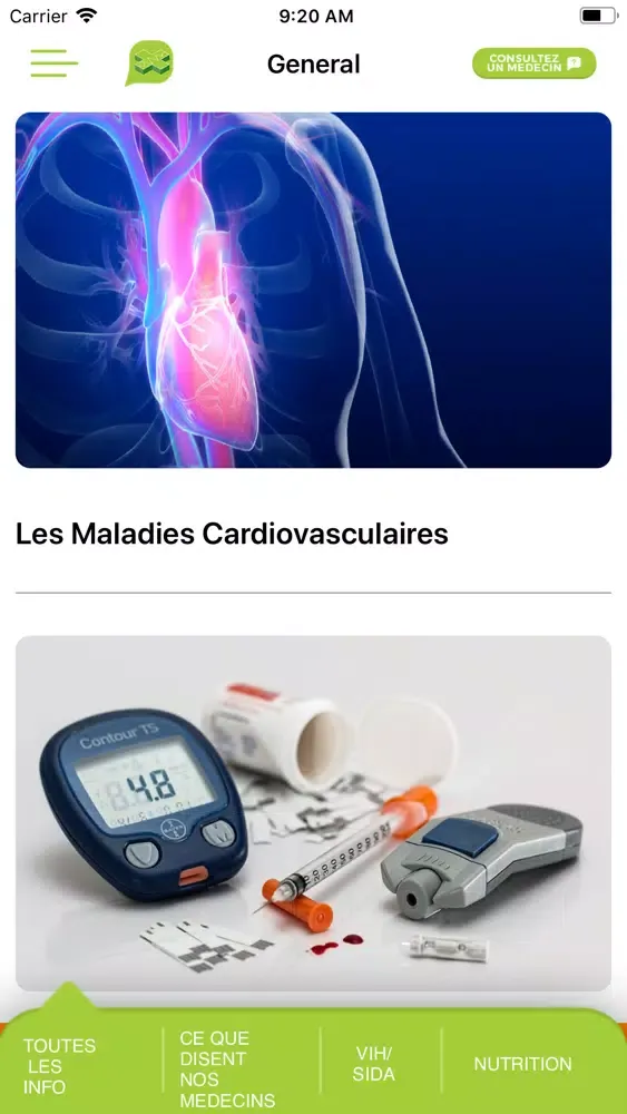 Capturas de tela do Bisa Français