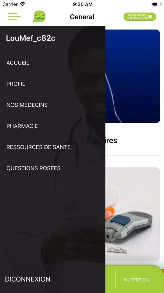 Capturas de tela do Bisa Français