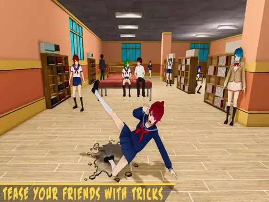 Anime Bad School Girl Life 3D iPad  Screenshots