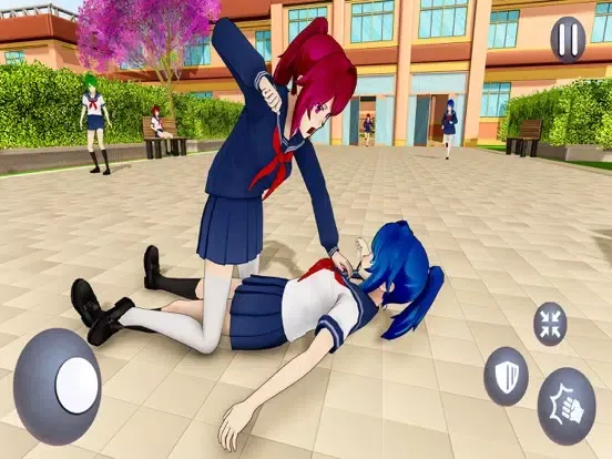 Anime Bad School Girl Life 3D iPad  Screenshots