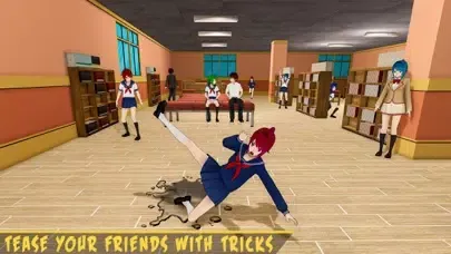 Anime Bad School Girl Life 3D Screenshots