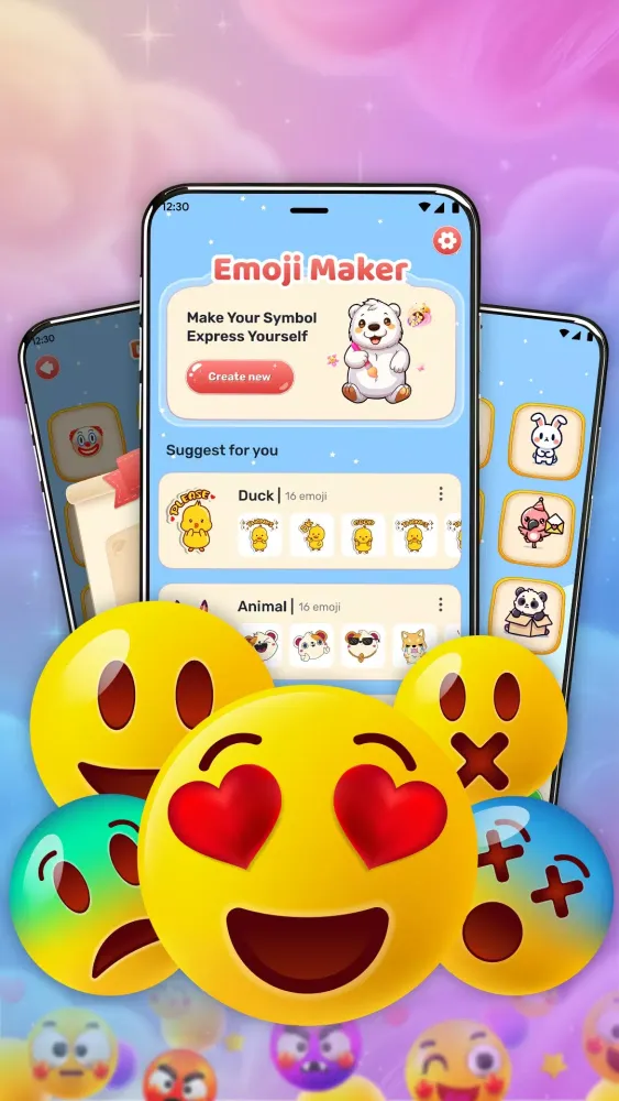 Tangkapan skrin DIY Cute Sticker & Emoji Maker