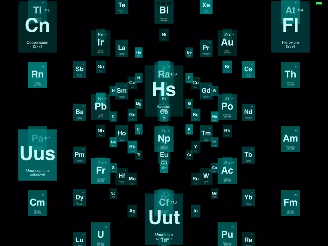 Capturas de tela do Elementary Periodic Table iPad 