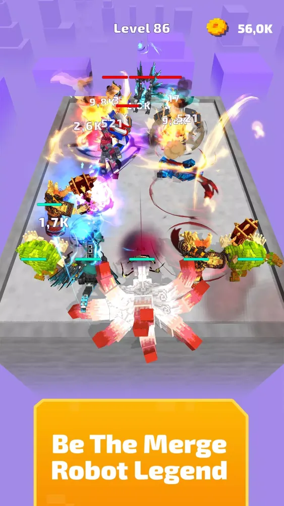 Capturas de tela do Craft Robot: Merge Master