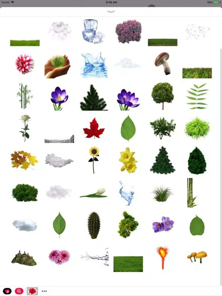 Capturas de pantalla de Best Nature Stickers Pack iPad 