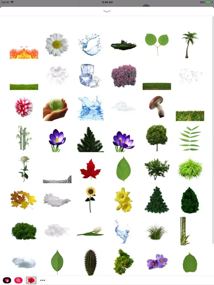 Capturas de pantalla de Best Nature Stickers Pack iPad 
