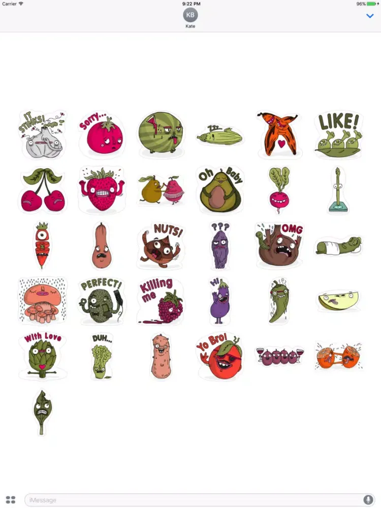 Veggie Stickers iPad 應用截圖