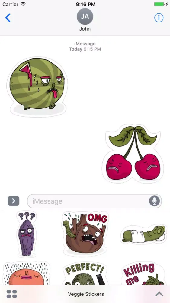 Veggie Stickers應用截圖