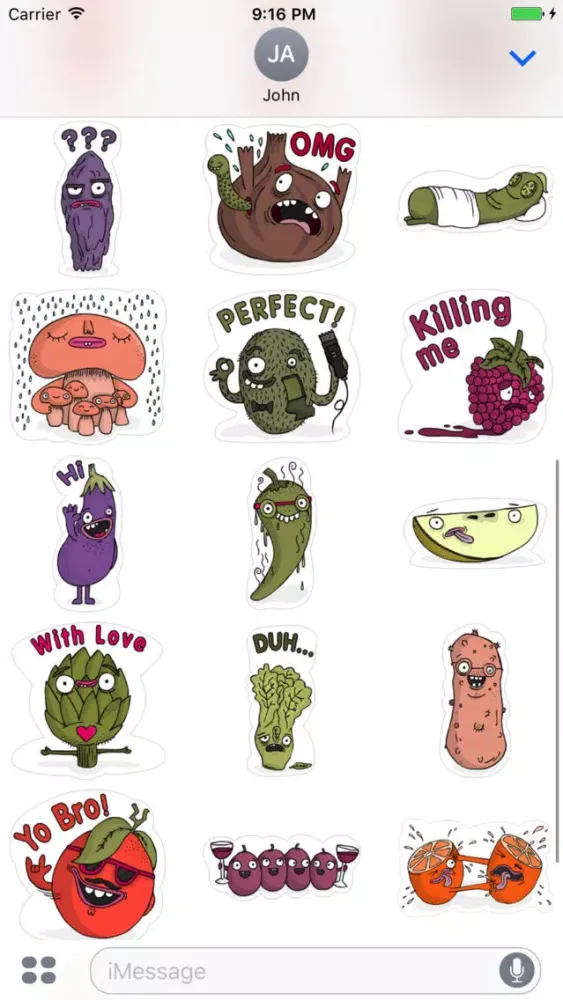 Veggie Stickers應用截圖
