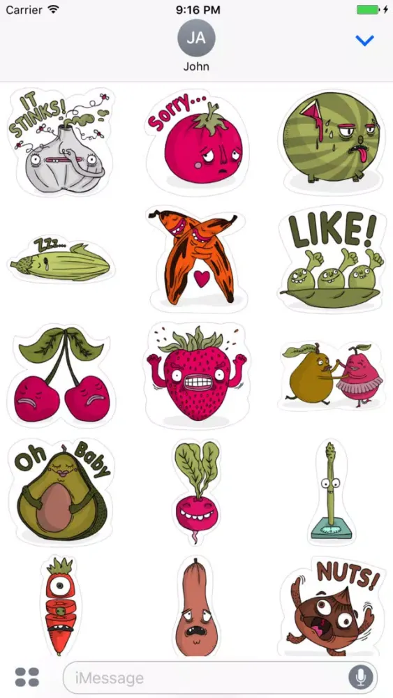 Veggie Stickers應用截圖