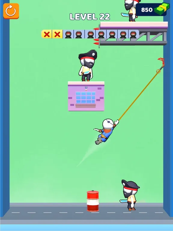 Tangkapan layar Assassin Ninja Fighting Game iPad 