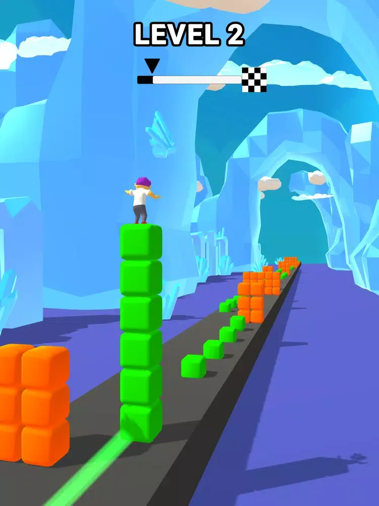 Color Rider 3D - Cube Tower iPad  Screenshots