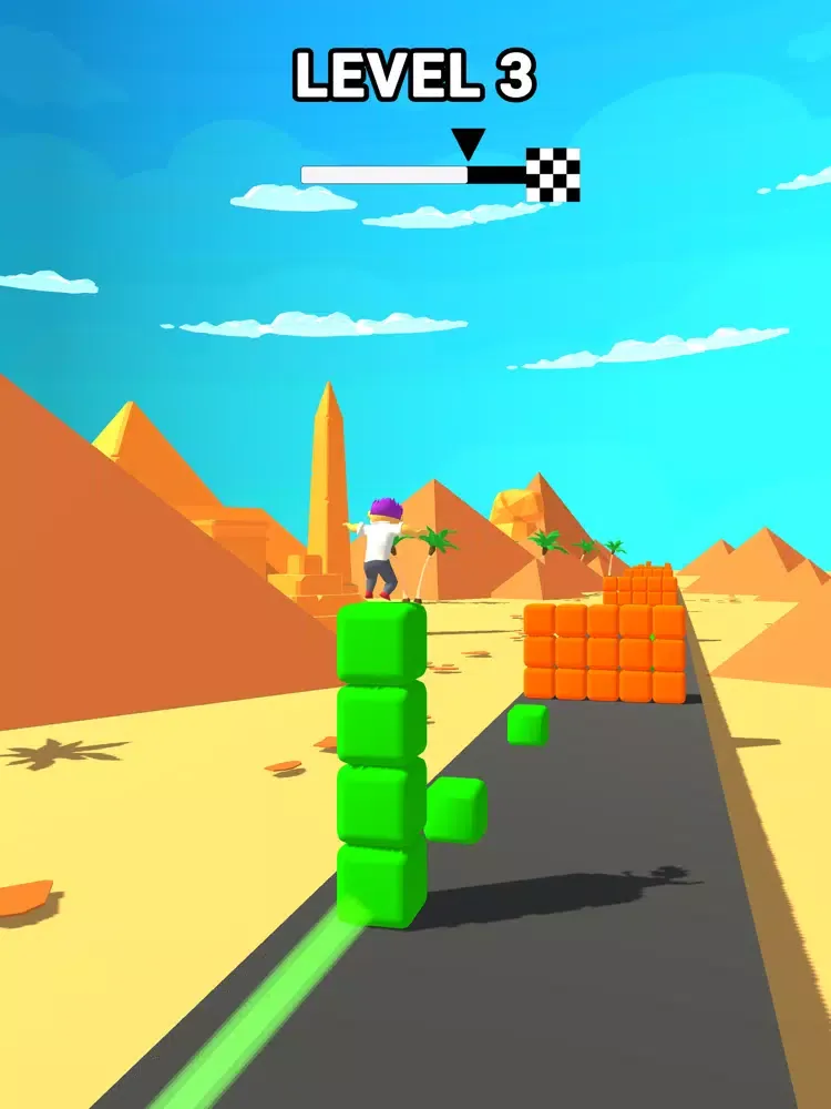 Color Rider 3D - Cube Tower iPad  Screenshots