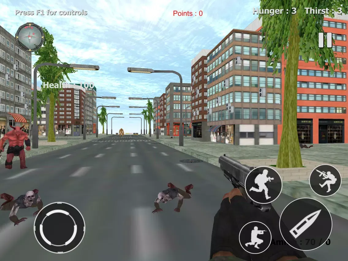 Ảnh chụp màn hình của Dead Zombie Survivor Castle 3D iPad 