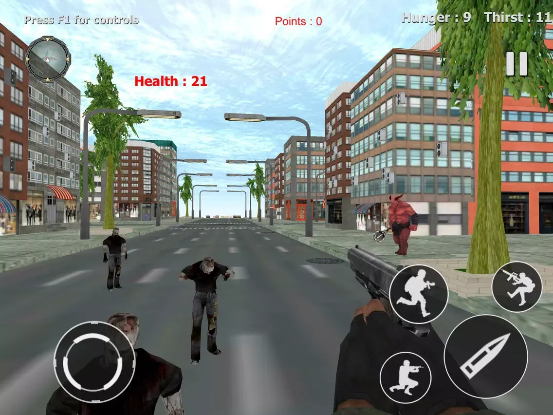 Ảnh chụp màn hình của Dead Zombie Survivor Castle 3D iPad 