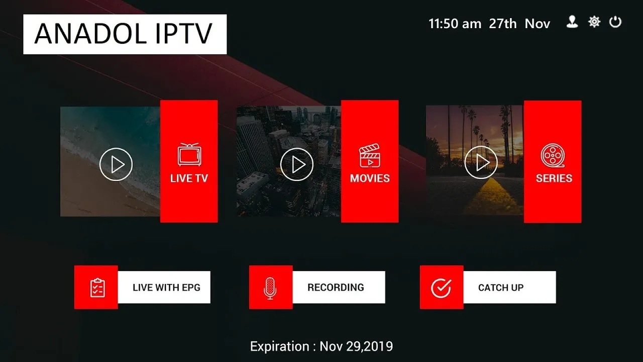 Скриншоты ANADOL IPTV
