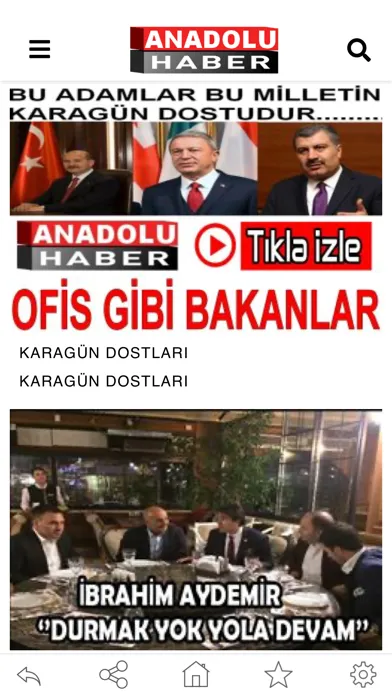 Captures d'écran de Anadolu Haber
