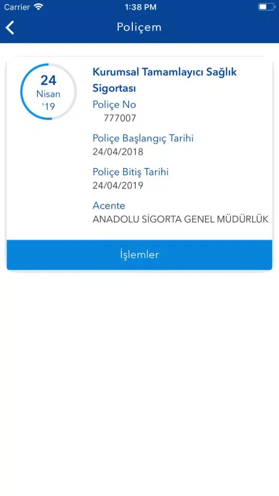 Zrzuty ekranu MESS Sağlığım