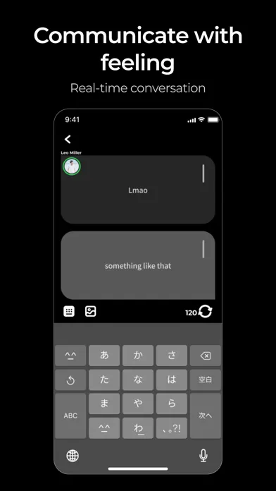 ภาพหน้าจอของ Jiffcy - call-like texting app