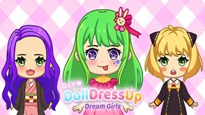 DIY Doll Dress Up: Dream Girls 스크린샷