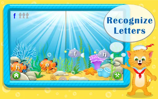 Learn Letters with Captain Cat स्क्रीनशॉट