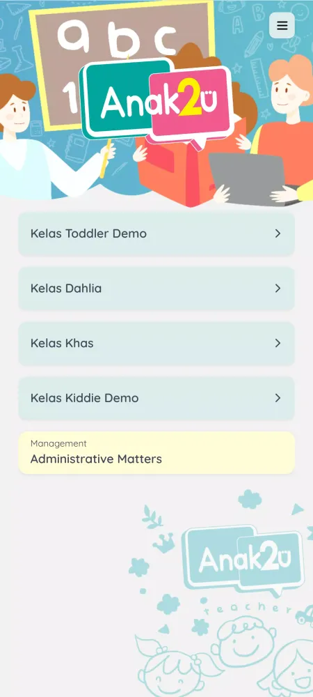 Zrzuty ekranu Anak2U Teacher