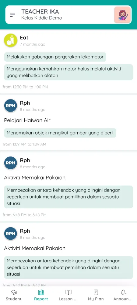 Zrzuty ekranu Anak2U Teacher