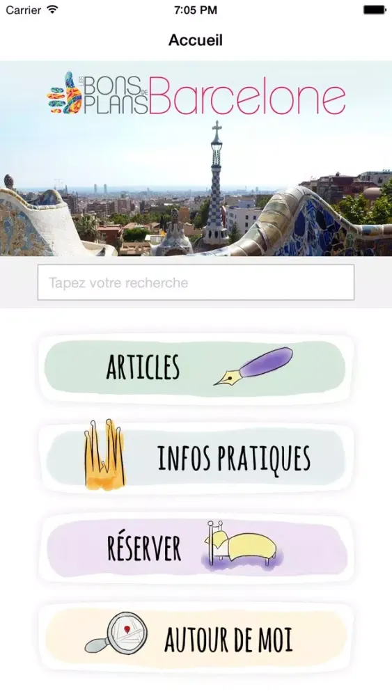 Ảnh chụp màn hình của Les Bons Plans de Barcelone