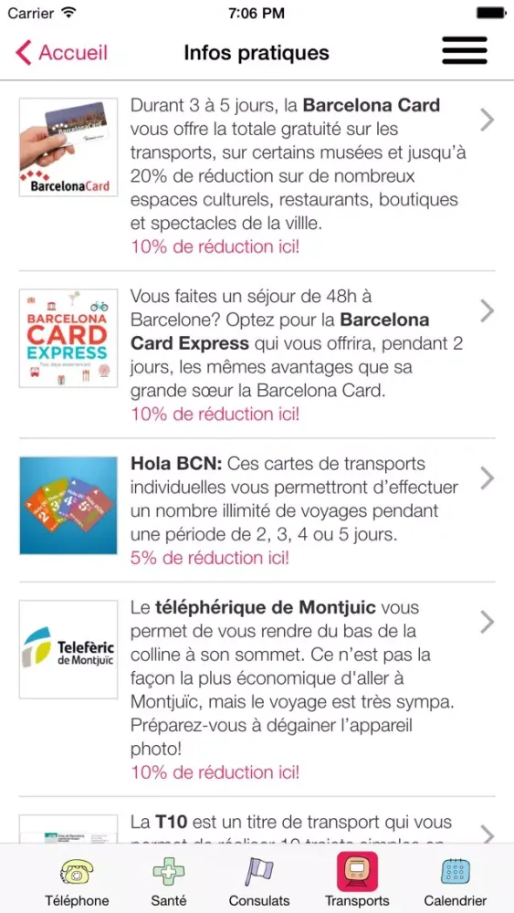 Ảnh chụp màn hình của Les Bons Plans de Barcelone