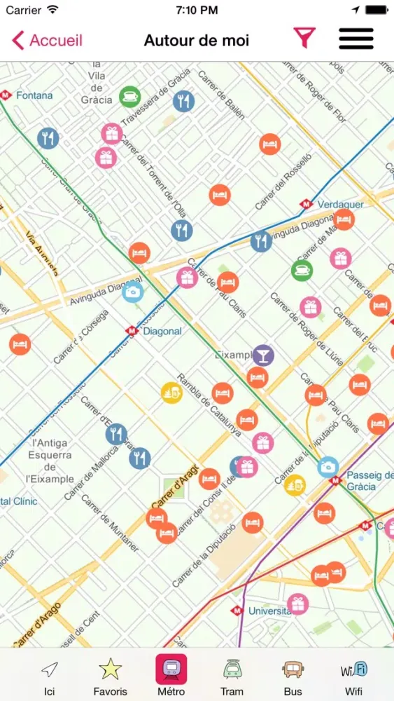 Ảnh chụp màn hình của Les Bons Plans de Barcelone