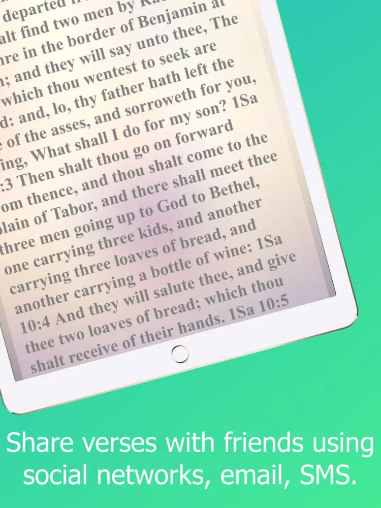 Capturas de tela do The Holy Bible Box iPad 