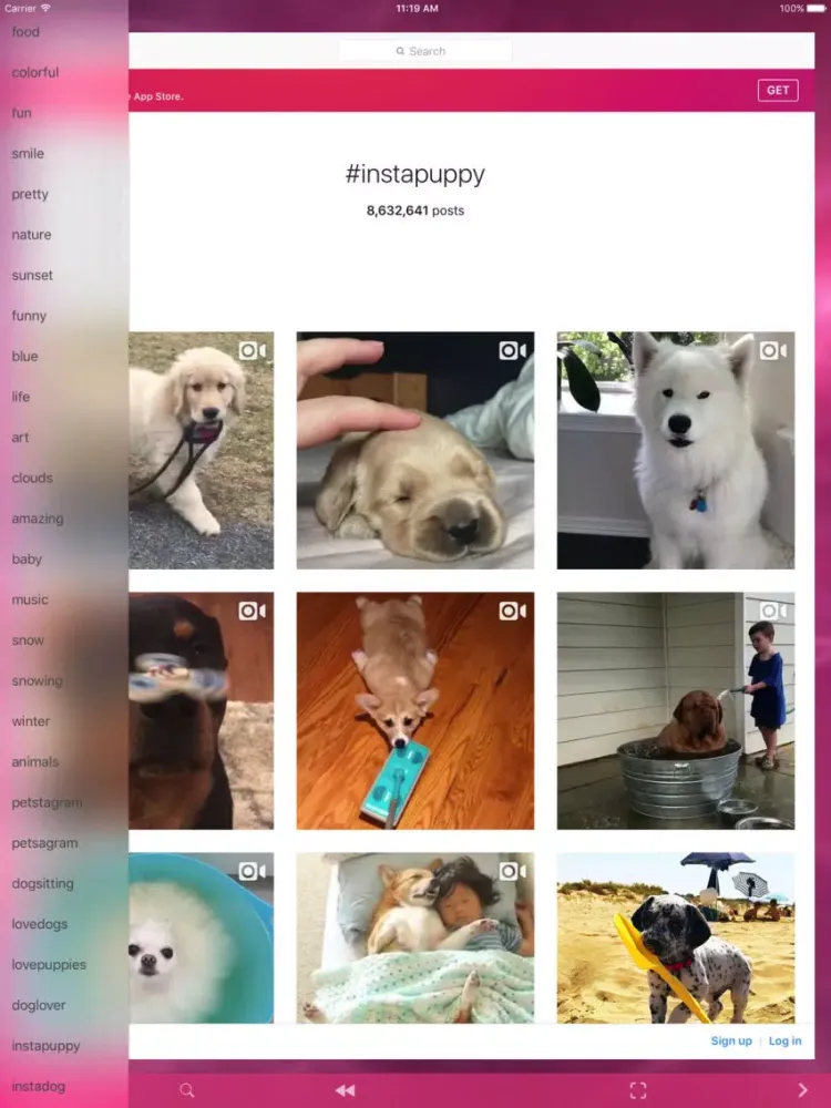 Get Tags: Hashtags Browser for Instagram iPad  Screenshots