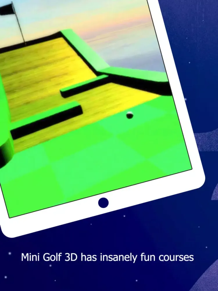Mini Golf 3D - Flick Golf Game iPad  स्क्रीनशॉट