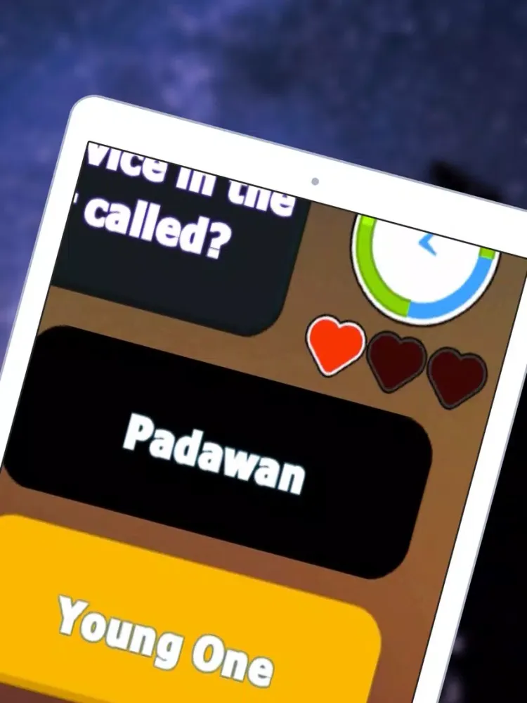 ภาพหน้าจอของ Fan Trivia for Jedi - Fun Jedi Universe Quiz iPad 
