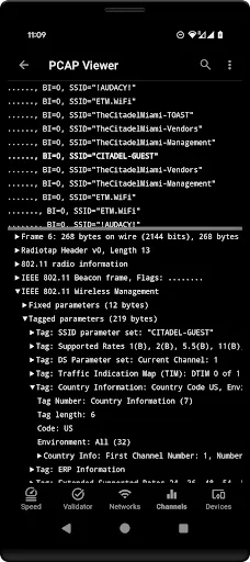 Tangkapan skrin Speed Test WiFi Analyzer
