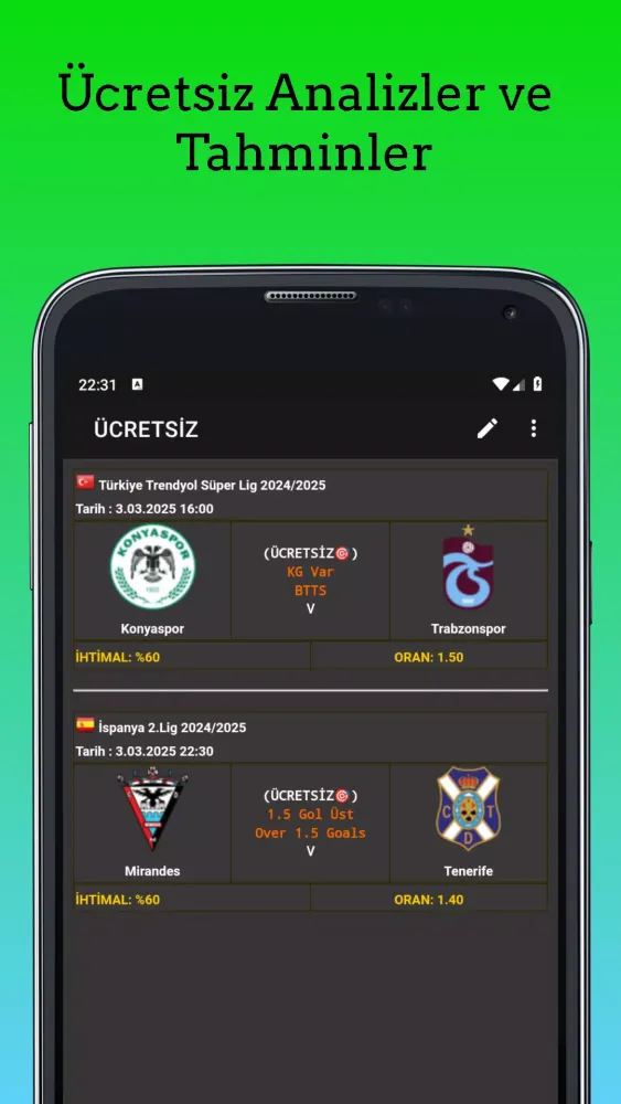 Screenshot di Analiz Kolik