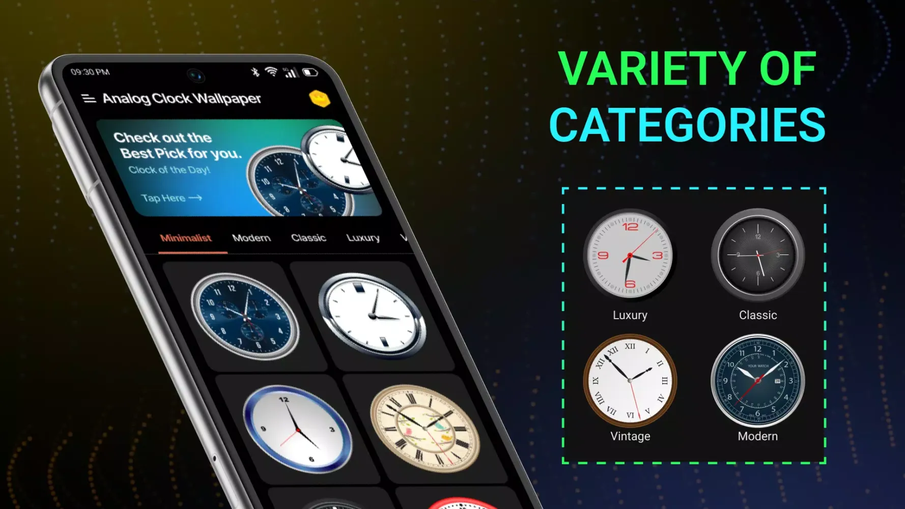 Clock Wallpaper - Analog Clock应用截图