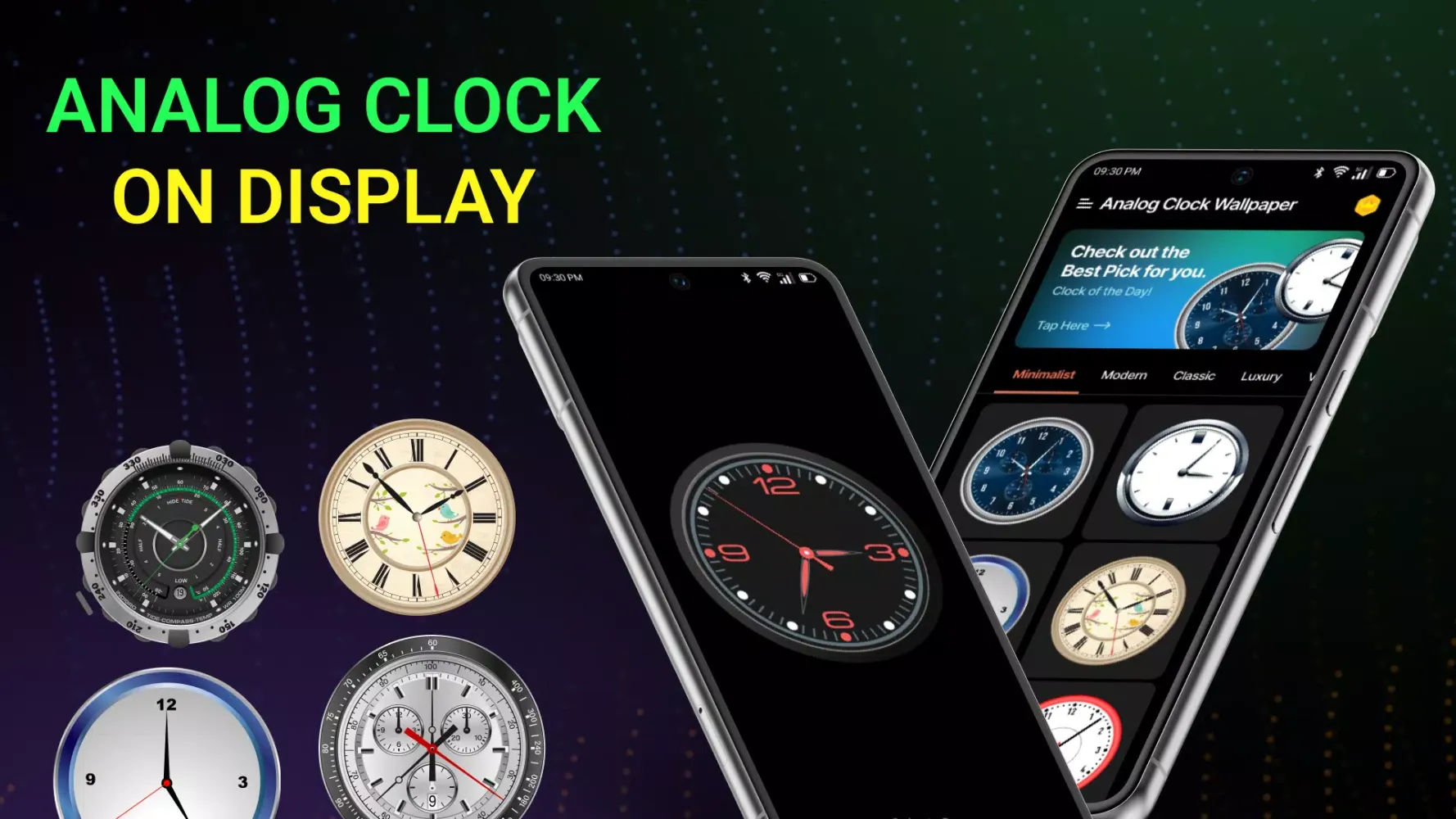 Clock Wallpaper - Analog Clock应用截图