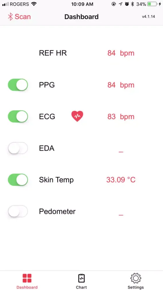 Health Wearable Screenshots
