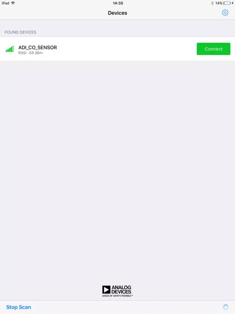 Screenshot di IoTNode iPad 