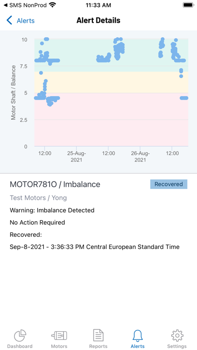 Captures d'écran de ADI OtoSense SMS