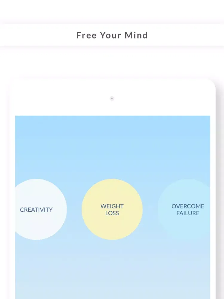 Capturas de tela do Free Your Mind Hypnosis iPad 